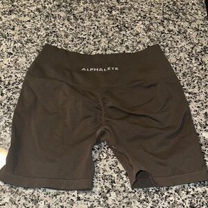Alphalete Dark Brown Workout Shorts